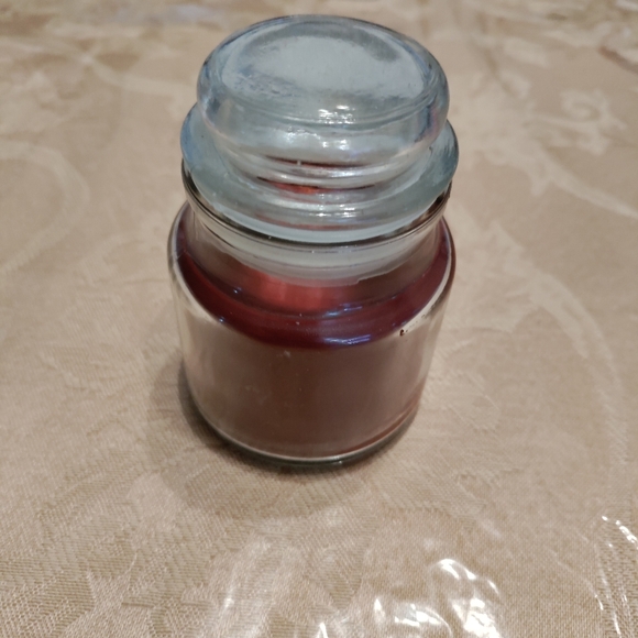 Apple pumpkin small candle glass jar 3oz nwot - Picture 5 of 7
